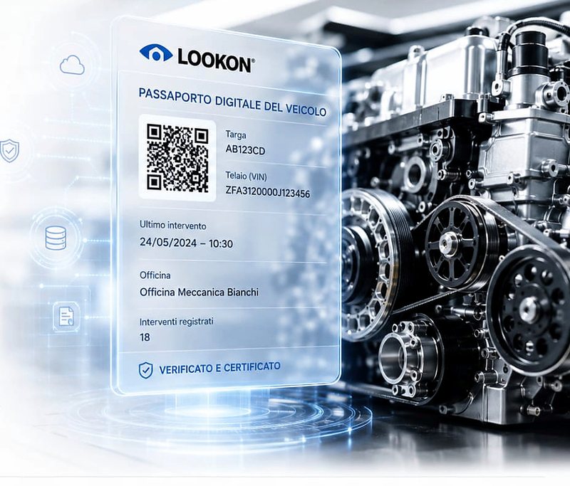 Fișa Pașaportului Digital cu identitatea vehiculului, cod QR și trasabilitate